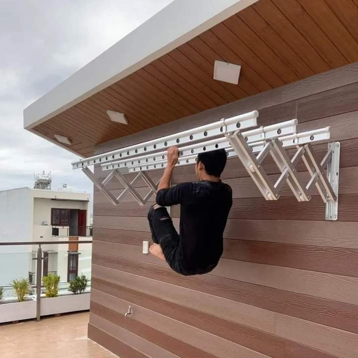 Giàn phơi gắn tường kéo ngang Model 68
